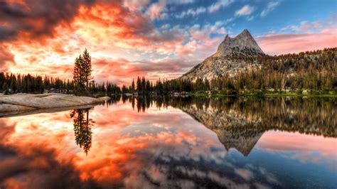 Wallpaper California Landscape Usa Sky Lake Sunset Photography