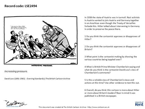 Cartoon Group Chamberlain And Appeasement 1938 Student Ppt Video