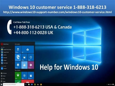 Windows 10 Customer Service 1 888 318 6213