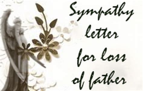 Sympathy Letter For Loss Of Father Free Letters