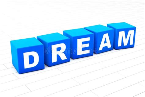 3d Dream Word Stock Vector Illustration Of Blue Goals 15977591