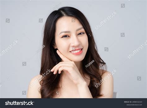 Beautiful Asian Girl Portrait Isolated On Stock Photo 2096532103