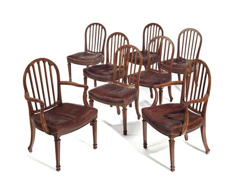 A Set Of Fourteen Late George Iii Mahogany Dining Chairs Circa 1800