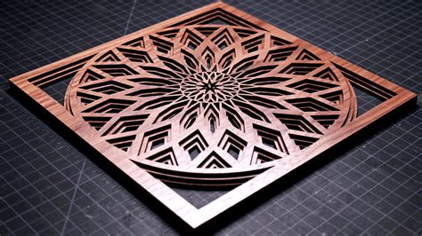 How To Make Layered Geometric Art With A Laser Cutter Youtube