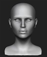 ArtStation - Realistic Female Head 3D Model