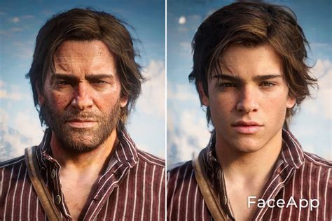 How Arthur Morgan Looked Like When He Was A Young Teenager Using This