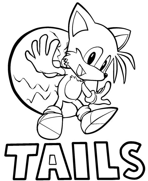 Tails Free Coloring Page Download Print Or Color Online For Free