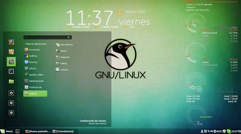 Una Captura De Pantalla Del Sistema Operativo Linux Mint Desktop