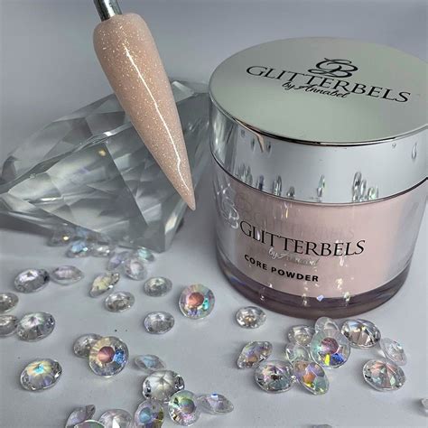 Glitterbels Acrylic Powder Peacherbel Cover Shimmer Adel Professional