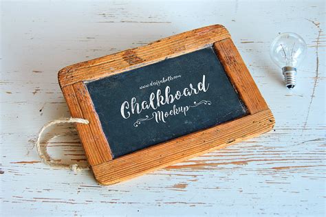 Wooden Frame Chalkboard Mockup PSD for Lettering and Typography | Free ...