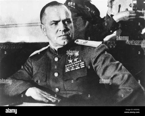 Georgy Konstantinovich Zhukov Soviet Officer In The Red Army Who