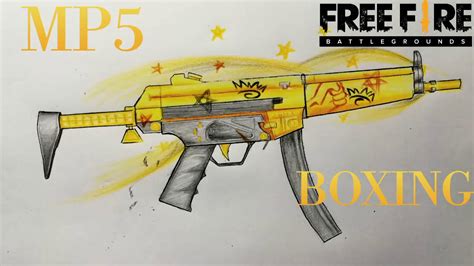 How To Draw Mp5 Champion Boxer Garena Free Fire Vẽ Mp5 Boxing