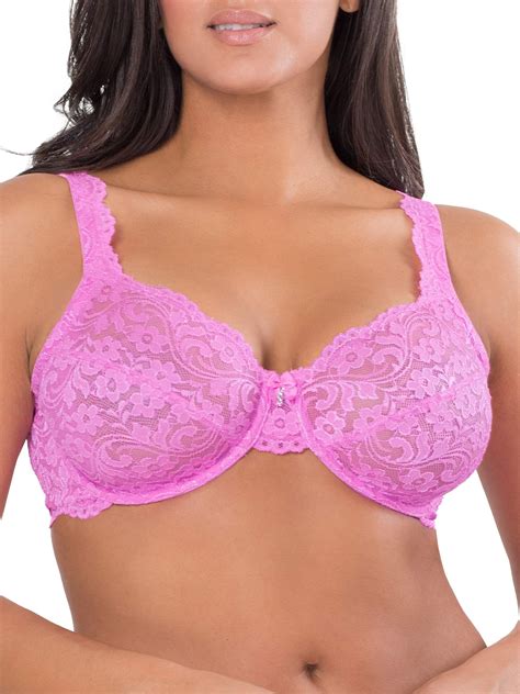 Smart And Sexy Womens Curvy Signature Lace Unlined Underwire Bra With