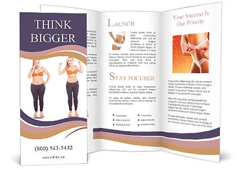 excessively overweight brochure template design id