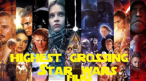 The Highest Grossing Star Wars Films Adjusted For Inflation Youtube