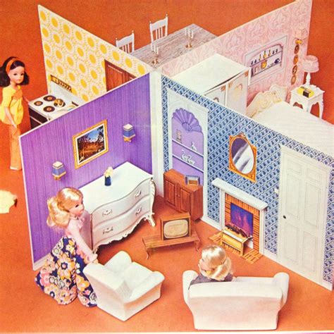 sindy s home room settings by pedigree 1980 s barbie diorama barbie toys vintage dolls