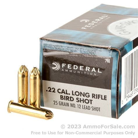 50 Rounds Of Discount 25gr 12 Shot 22 Lr Ammo For Sale By Federal