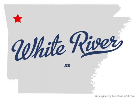 Map Of White River Washington County Ar Arkansas