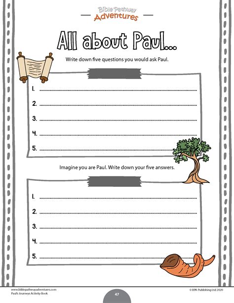 Why, before his second missionary journey, did paul separate from barnabas? Paul's Journeys Activity Book | Book activities, Printable ...