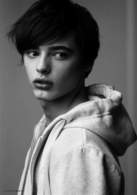 However, male vibes are good for an androgynous look. Androgynous male. | Boys haircuts, Model, Beautiful boys