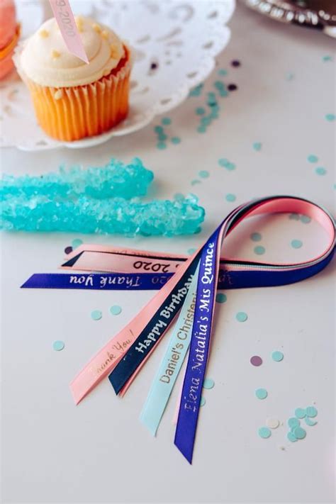 Printed Favor Ribbons Custom Print Ribbons Personalized Etsy Favor