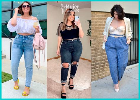 16 Outfits Con Jeans Para Mujeres De Talla Grande Mujer Saludable 10