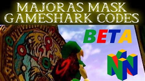Beta Zelda Majoras Mask Codes Youtube