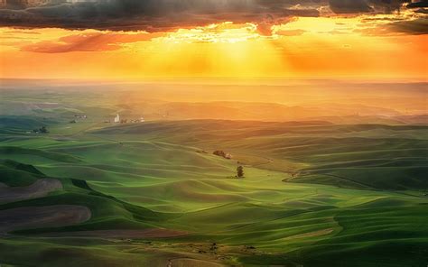 Tuscany Fields Landscape Italy Europe Hd Wallpaper Download