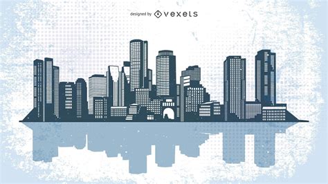 Urban City Skyline Illustration Vector Download