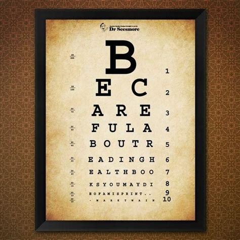 Ebook Friendly On Twitter Eye Chart Art Eye Chart Home Quotes And
