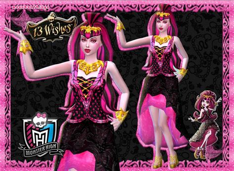 Mh 13 Wishes Draculaura Mooneonnature On Patreon Outfit Set Sims