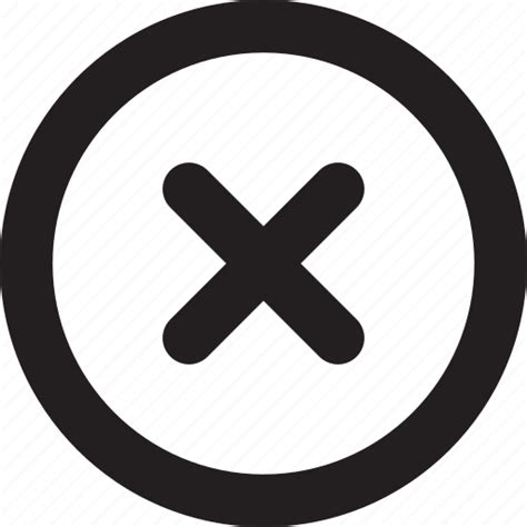 Cancel Close Cross Delete Remove Stop Icon