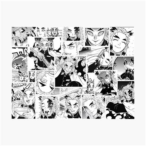 Rengoku Collage Photographic Print By Zigarts19443 Redbubble