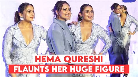 Huma Qureshi Flaunts Her Huge Figure🔥 With Sonakshi Sinha At Dahaad Screening Youtube