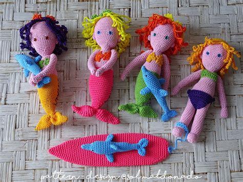 Crochet Sea Creatures Pattern Crochet Mermaid Crochet Doll Pattern