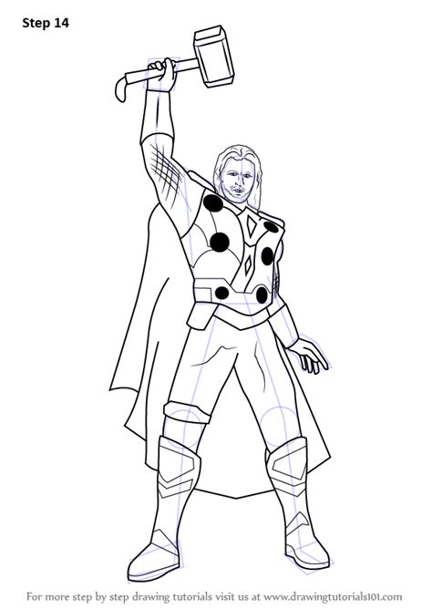 How to draw a hammer in easy steps for children, kids, beginners lesson.tutorial of drawing technique.drawing tutorial,art tutorial youtube videosubscribe. Learn How to Draw Thor (Thor) Step by Step : Drawing Tutorials