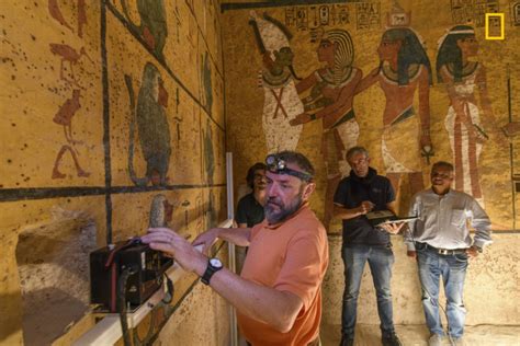 exclusive search resumes for hidden chambers in king tut s tomb images and spokesperson