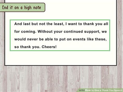 How To Give A Thank You Speech With Sample Speeches Wikihow