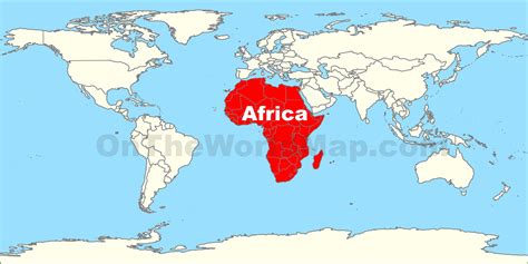 Africa On World Map Verjaardag Vrouw 2020