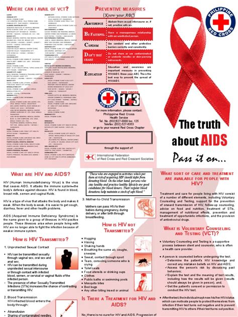 Hiv Brochure English Updated 9 25 Pdf Hivaids Sexually Transmitted Infection