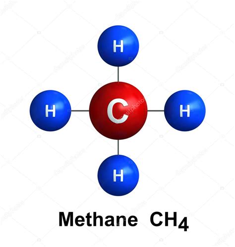 3d Render Of Molecular Structure Of Methane — Stock Photo © Oorka5