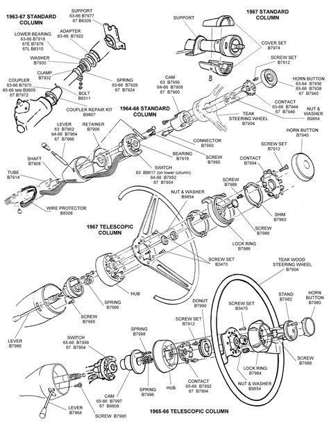 72 Chevelle Steering Column Diagram