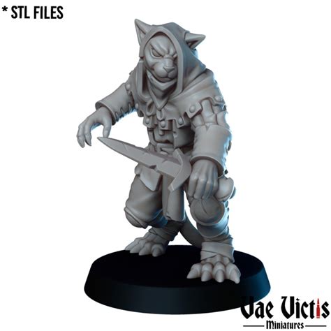 3d Printable The Tabaxi Bandit By Vae Victis Miniatures