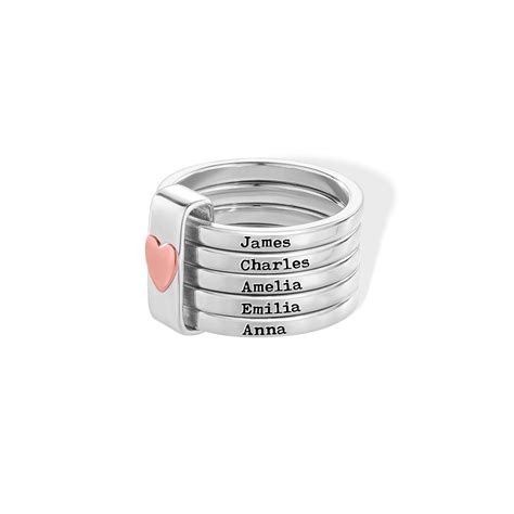 Personalized Stacking Rings Rustic Sterling Silver Ring Anniversary