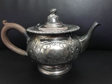 1950s Sheffield Reproduction Hand Chased Teapot Excellent Ebay