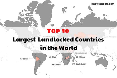 Top 10 Largest Landlocked Countries In The World Knowinsiders
