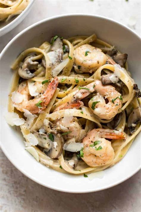 Creamy Shrimp And Mushroom Pasta Recipe OCean