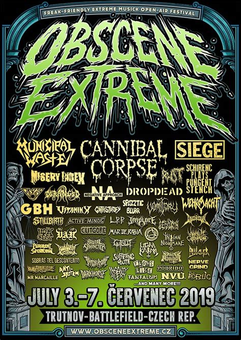 Obscene Extreme 2019 New Poster Oef Europe