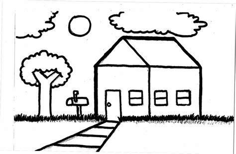 Simple Farm Drawing Free Download On ClipArtMag