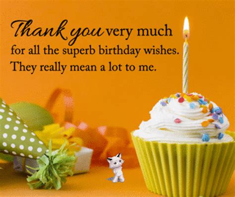 Thanks For All Superb Wishes Free Birthday Thank You